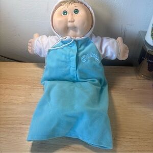 Cabbage Patch Kids Teal and White Snuggle Doll